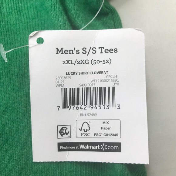 Celebrate St Patrick's Day Men's Size 2XL This Is My Lucky T-Shirt Short Sleeve - Picture 5 of 14